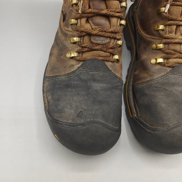 Keen ASTM F2413-18 MEN SZ US 11 M Waterproof Leather Hiking Steel toes boots main image 4